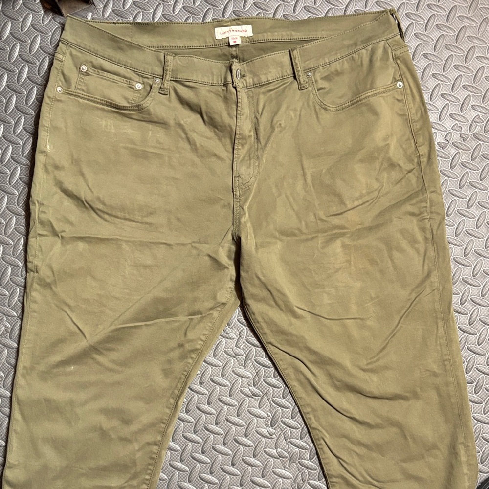 Lucky Brand Men's Green Chinos
